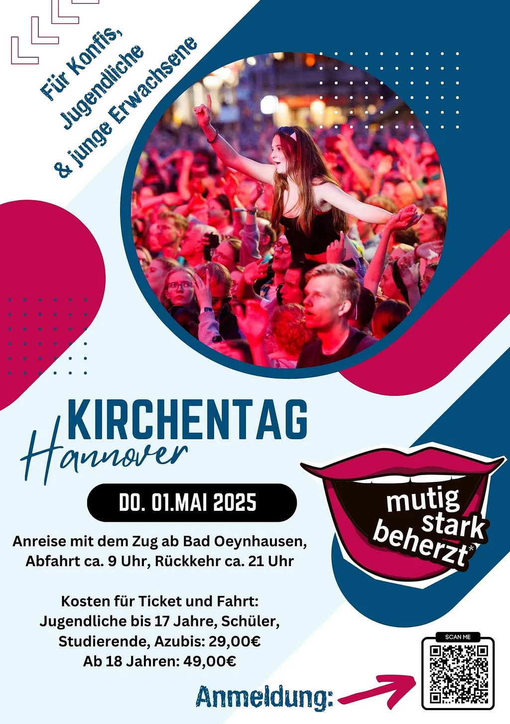 Flyer zur Fahrt zum Kirchentag 2025