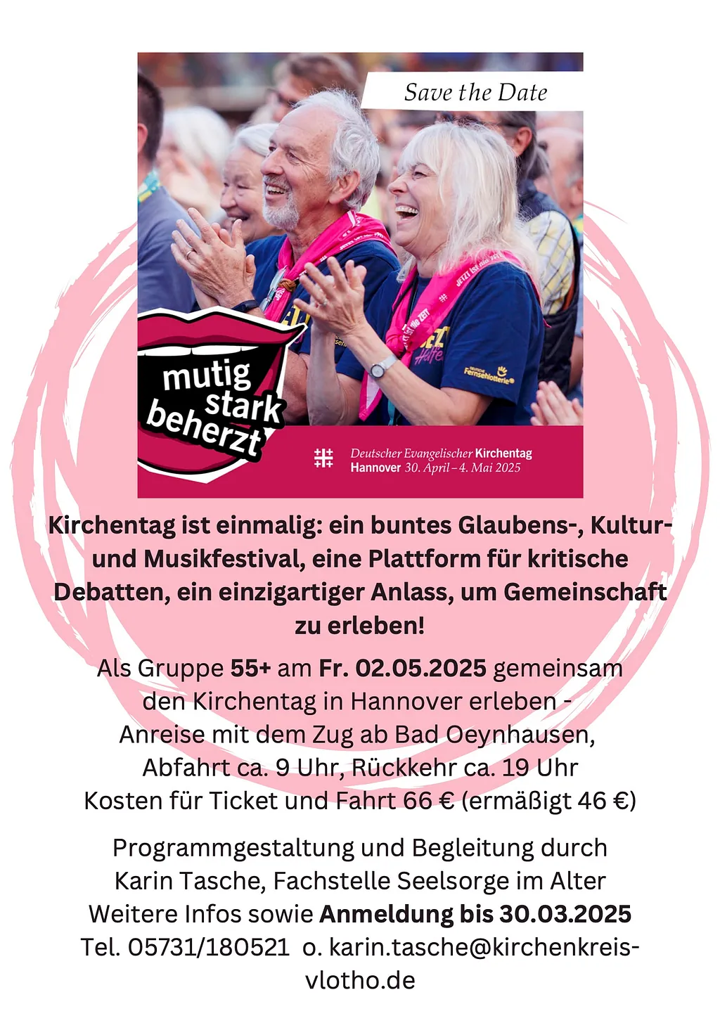 Flyer zur Fahrt zum Kirchentag 2025